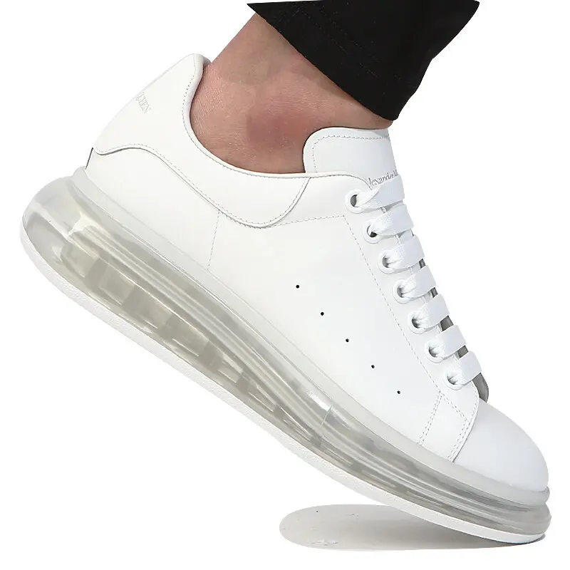 Alternative view of Giày Alexander McQueen Oversized Sneaker 'Clear Sole - White' 604232-WHX98-9000