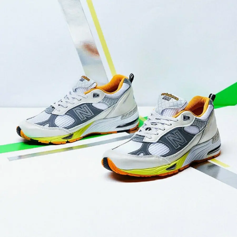 Giày New Balance Aries x Wmns 991 ‘Orange Silver’ W991ARI - Ảnh 3