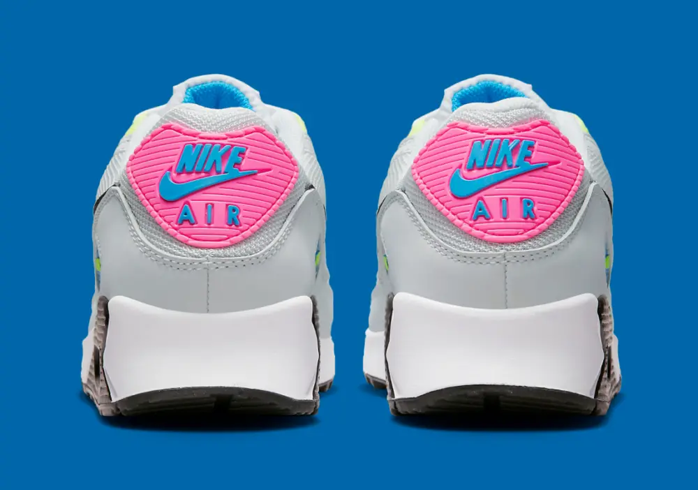 Giày Nike Air Max 90 'Grey Neon' DZ4398-001 - Ảnh 7