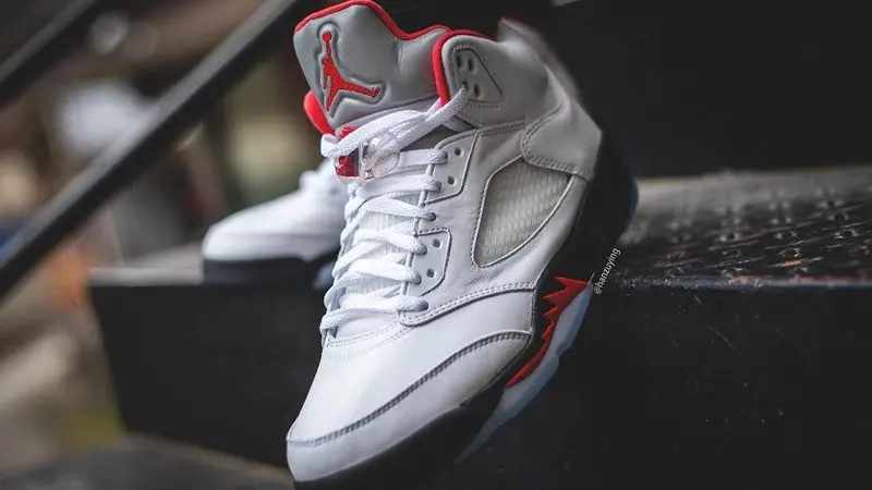 Giày Air Jordan 5 Retro GS 'Fire Red' 2020 440888-102 - Ảnh 5