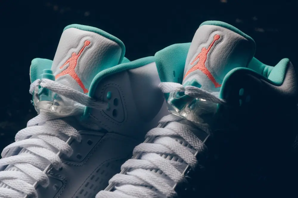 Giày Nike Air Jordan 5 Retro 'Light Aqua' 440892-100 - Ảnh 5