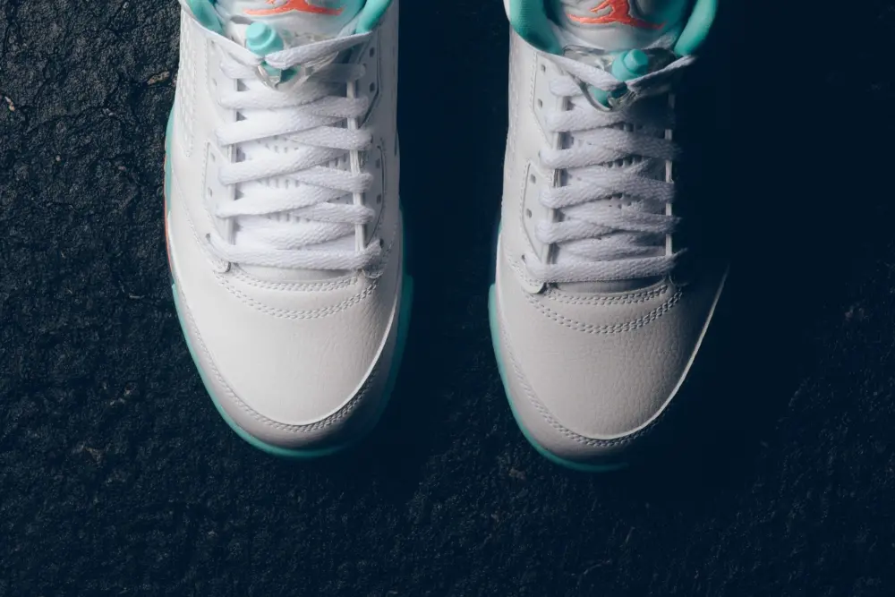 Giày Nike Air Jordan 5 Retro 'Light Aqua' 440892-100 - Ảnh 6