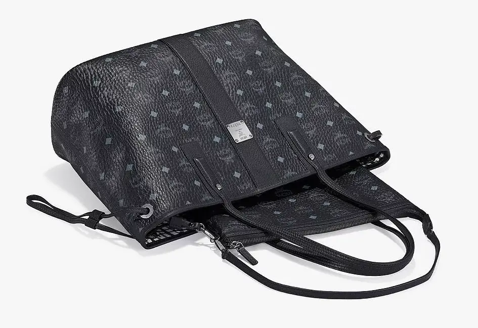 Túi MCM Reversible Liz Shopper Visetos 'Black' MWP7AVI22BK001 - Ảnh 4