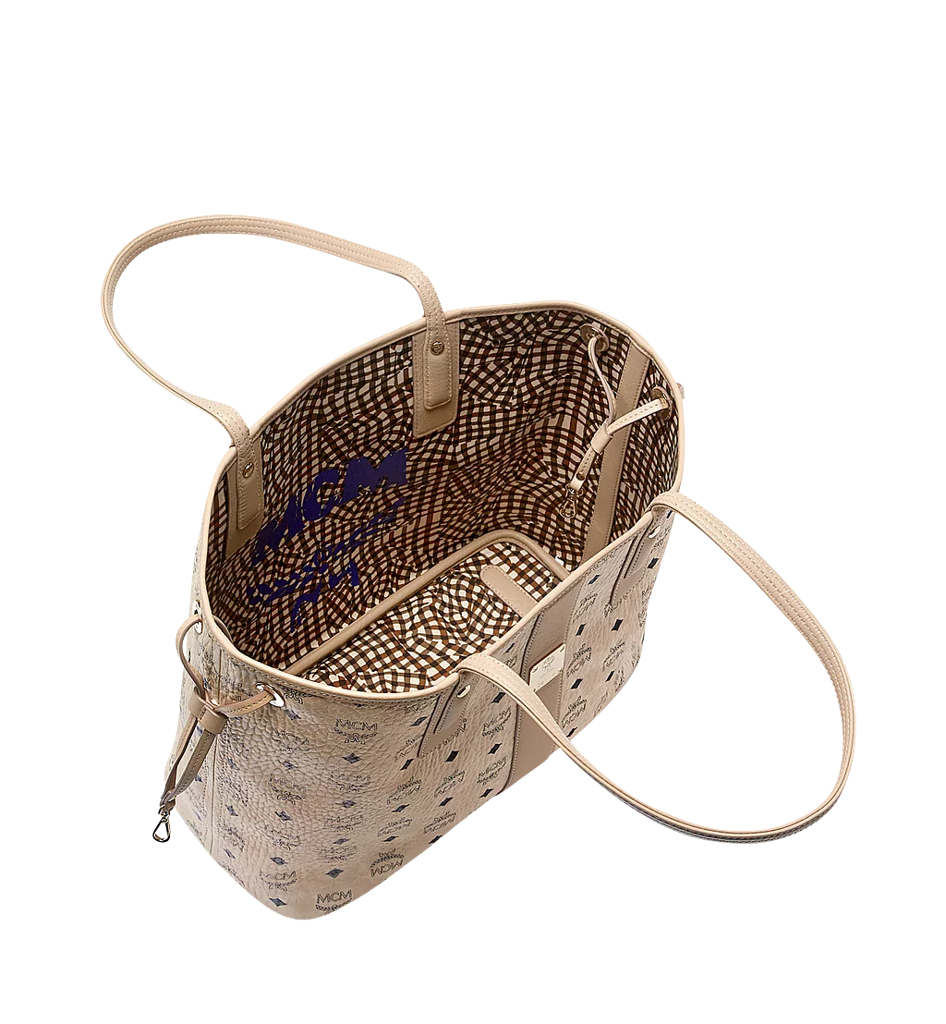 Túi MCM Reversible Liz Shopper in Visetos MWP7AVI22IG001 - Ảnh 2