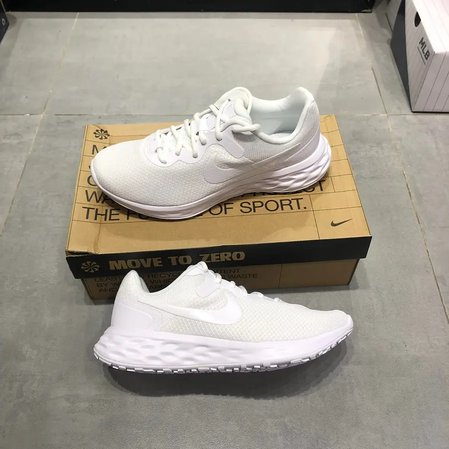 Giày Nike Revolution 6 Next Nature 'Triple White' DC3728-102 - Ảnh 7