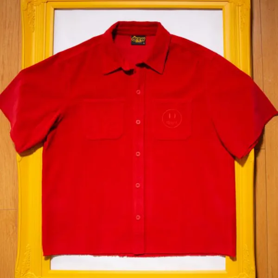 Áo Drew House SS Corduroy Shirt Red - Ảnh 2