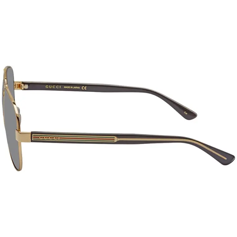Alternative view of Kính Gucci Grey Aviator ‘Gold Black’ GG0528S-006-63