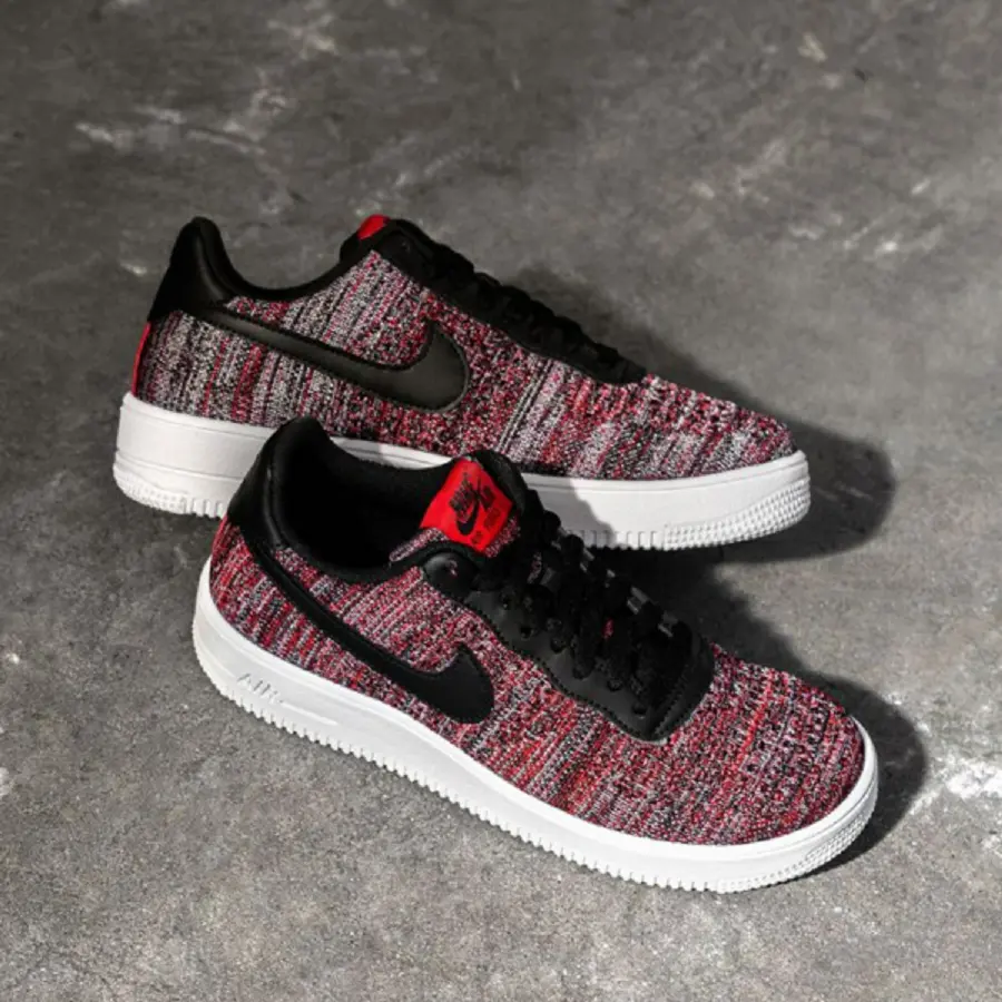 Giày Nike Air Force 1 Flyknit 2.0 ‘University Red Black’ CI0051-600 - Ảnh 3
