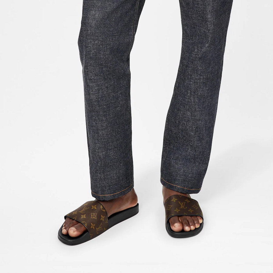 Dép Louis Vuitton Waterfront Mules 'Macassar' 1A3PSJ - Ảnh 2