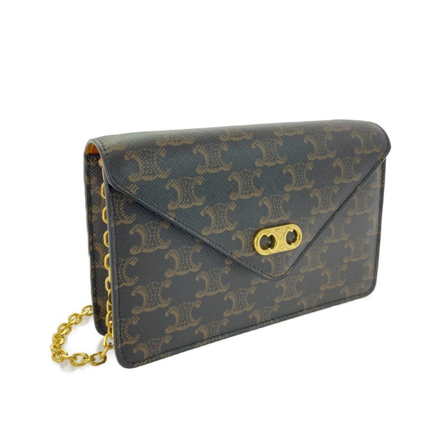 Túi Celine Maillon Triomphe Wallet On Chain In Triomphe Canvas 10F822CZT-04LU - Ảnh 4