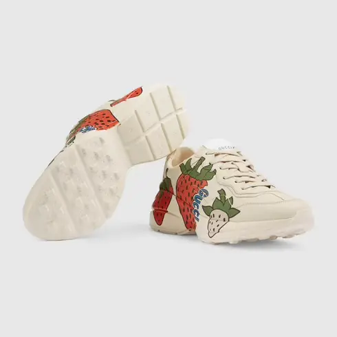 Giày Gucci Wmns Rhyton 'Gucci Strawberry' 576963-DRW00-9522 - Ảnh 5