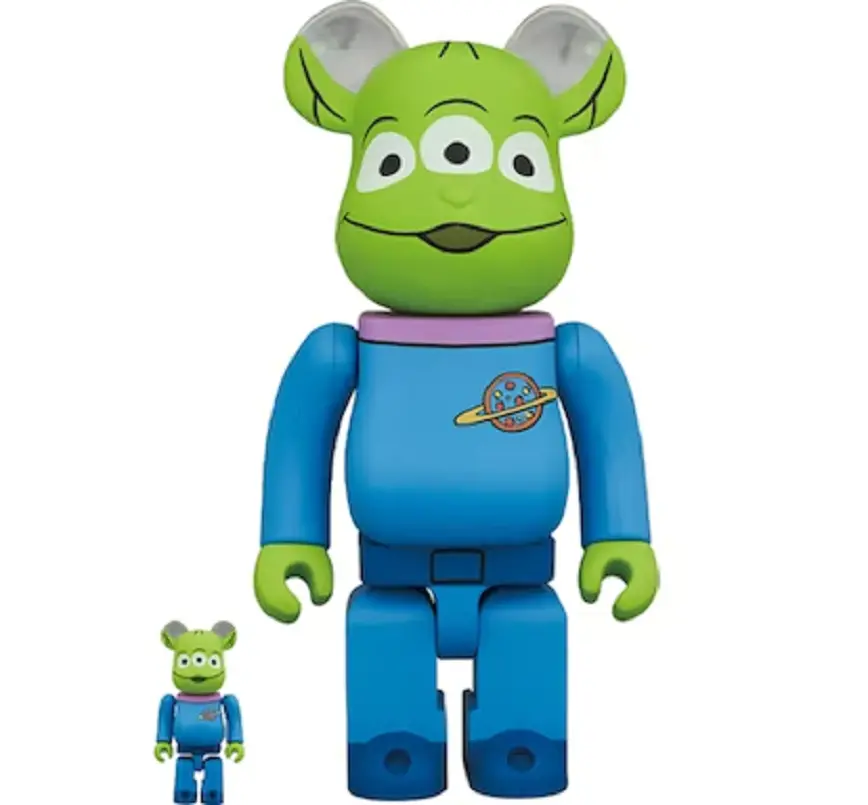 Mô Hình Bearbrick Toy Story Alien 100% & 400%