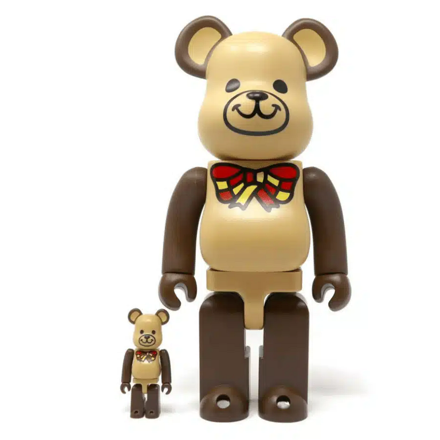 Mô Hình Bearbrick Freemasonry 100% & 400% Brown