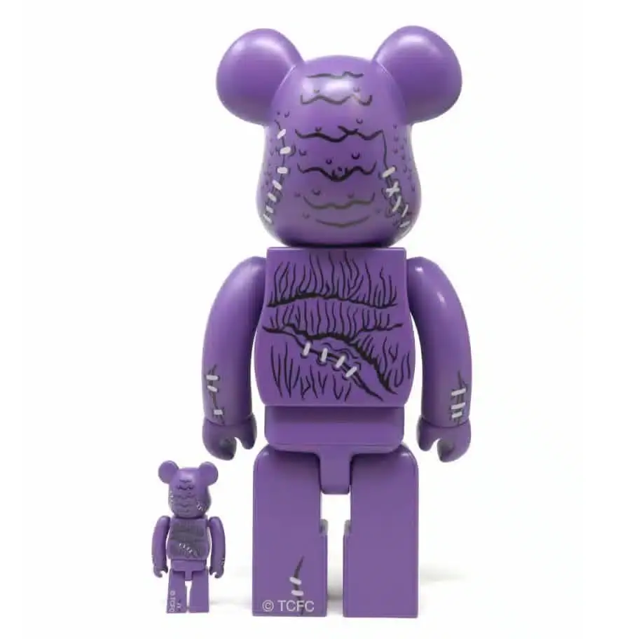 Mô Hình Bearbrick Horn Head (Madballs) 100% & 400% Purple - Ảnh 4