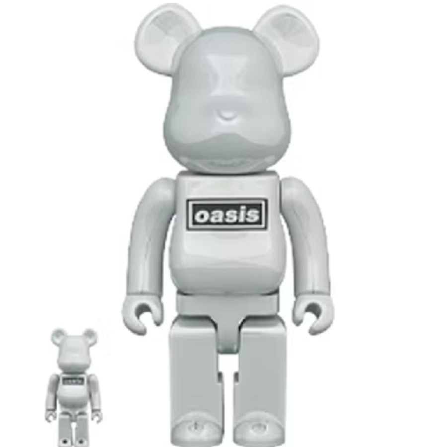 Mô Hình Bearbrick Oasis 100% & 400% White Crome
