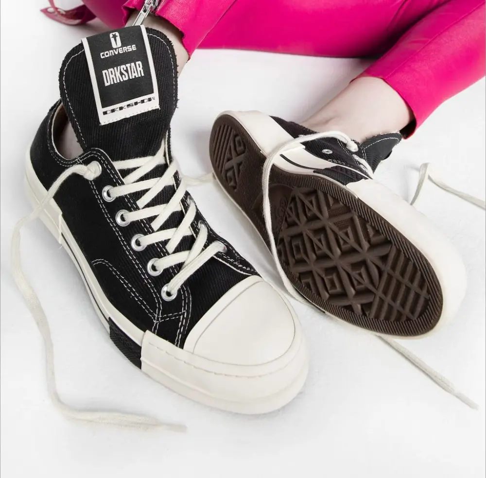 Alternative view of Giày Converse Rick Owens x DRKSHDW DRKSTAR Chuck 70 Low 'Black' 172347C