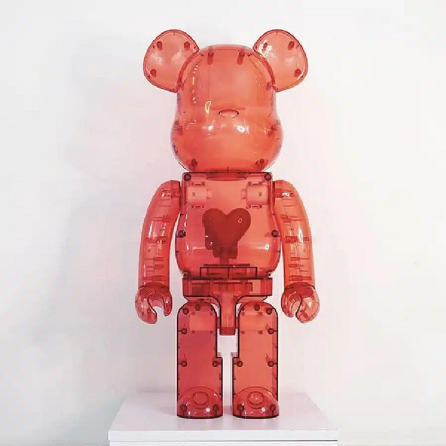Mô Hình Bearbrick Red Heart 100% & 400% - Ảnh 3