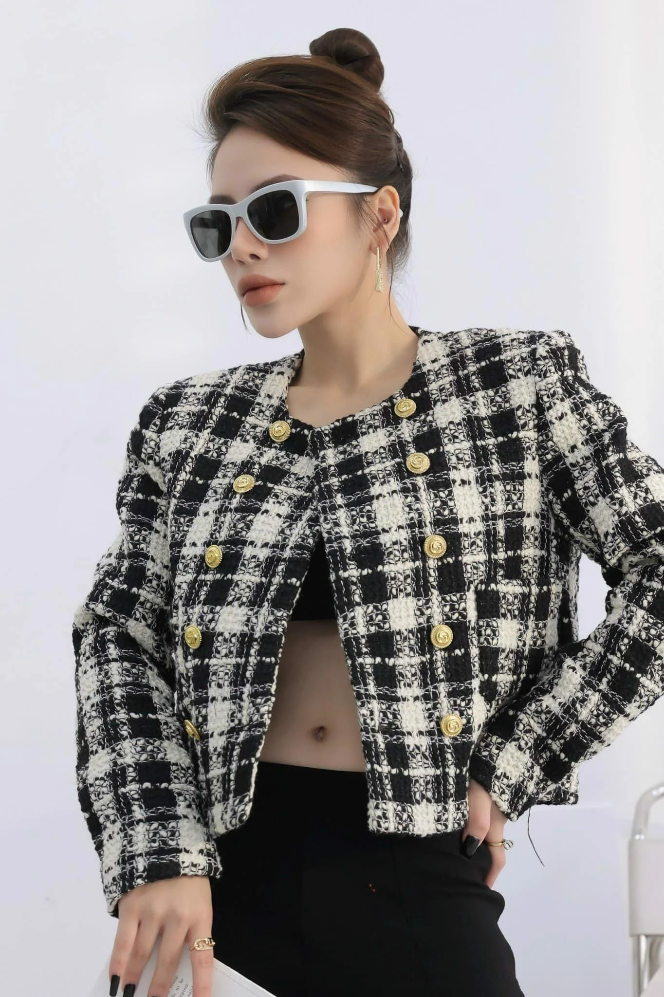 Kính Balenciaga Round Frame Bio Injection Rilsan Sunglasses 'Silver' BB0150S-003 - Ảnh 3