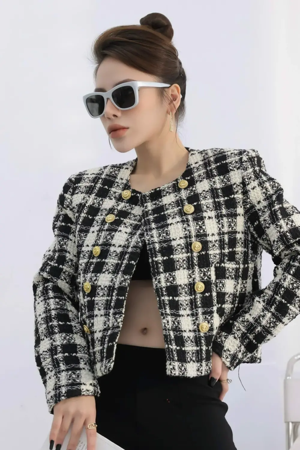 Kính Balenciaga Round Frame Bio Injection Rilsan Sunglasses 'Silver' BB0150S-003 - Ảnh 3