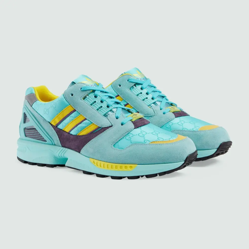 Giày Adidas X Gucci Zx8000 Sneaker 'Aquamarine Suede' 721936-AAA9L-4644 - Ảnh 6