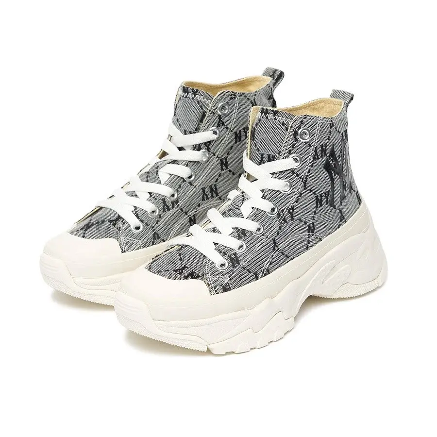 Giày MLB Chunky High Mono Jaquard New York Yankees 3ASHU311N-50GRS - Ảnh 6