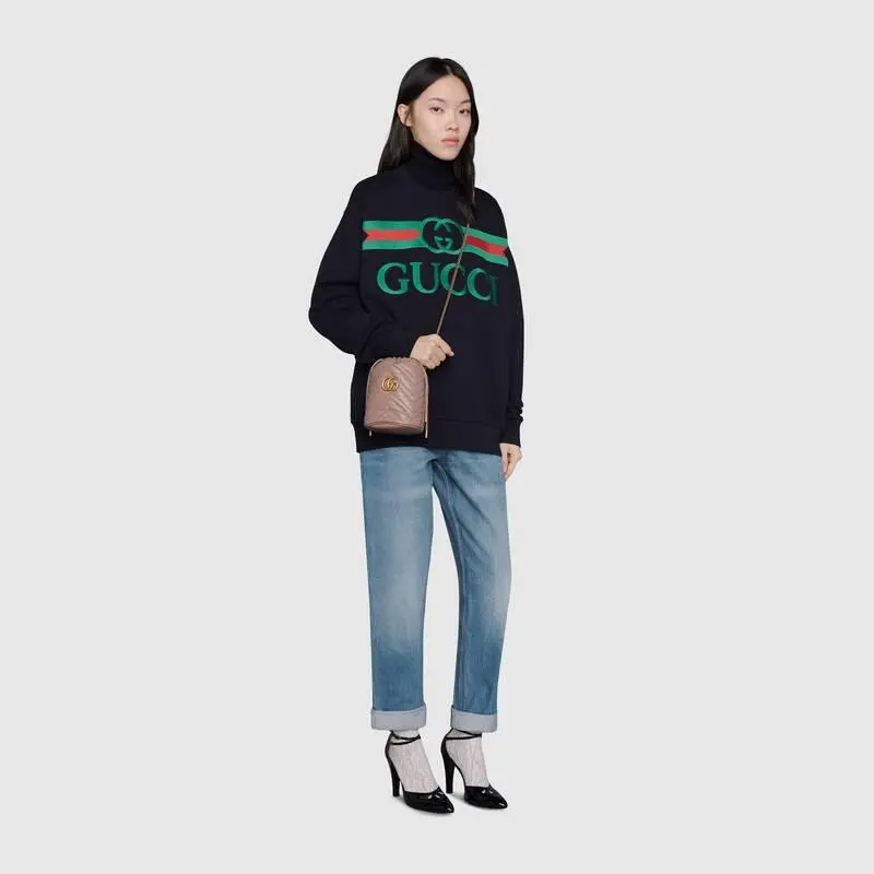 Túi Gucci Mini GG Marmont Bucket Bag 575163 DTDRT 5729 - Ảnh 5
