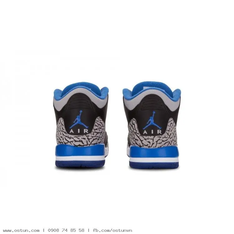 Giày Nike Air Jordan 3 Retro BG 'Sport Blue' 398614-007 - Ảnh 3