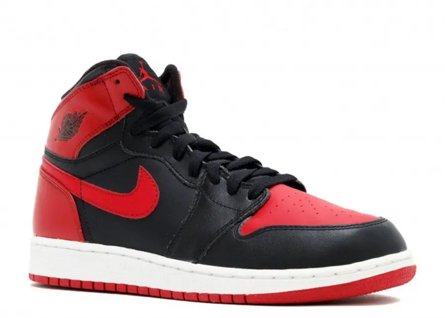 Giày Nike Air Jordan 1 High Retro GS 'Chicago Bulls' 2009 332558-061 - Ảnh 4