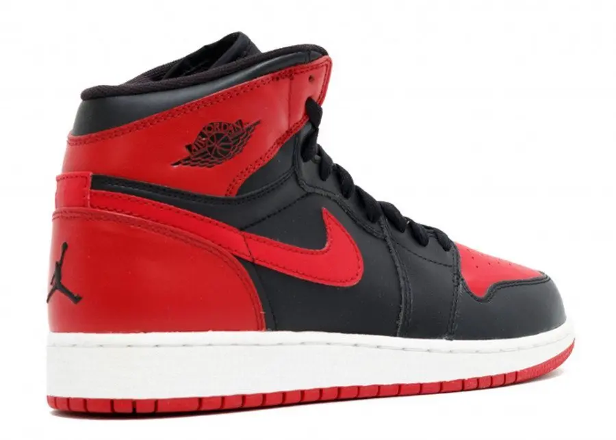Giày Nike Air Jordan 1 High Retro GS 'Chicago Bulls' 2009 332558-061 - Ảnh 5