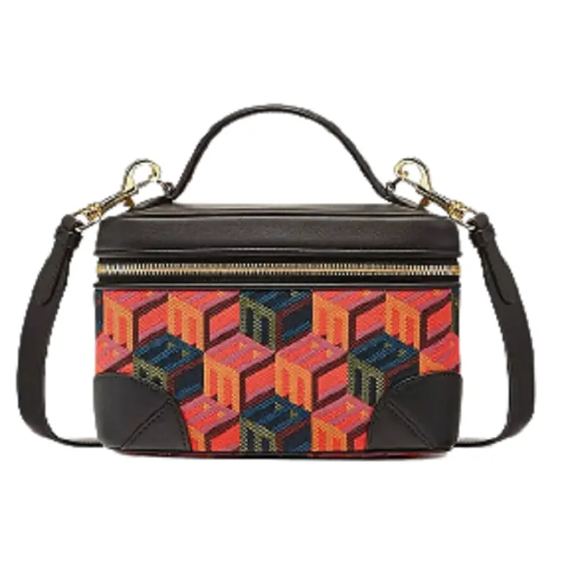 Túi MCM Rockstar Vanity Case in Cubic Monogram Jacquard MWRCSCK02MT001
