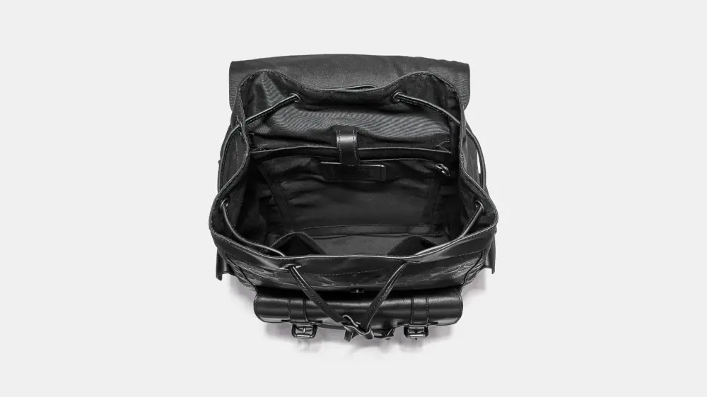 Alternative view of Balo Coach Hudson Backpack Signature Leather 'Black' F50053