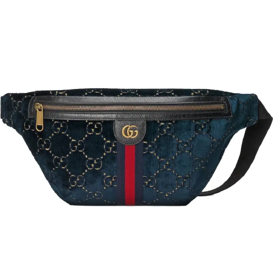 Túi Gucci Belt Bag Web Stripe 'Navy Blue' 574968-GZ8BT-4169