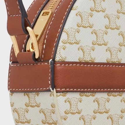 Túi Celine Round Purse On Strap 'White Tan' 10G342CAM-01TA - Ảnh 2