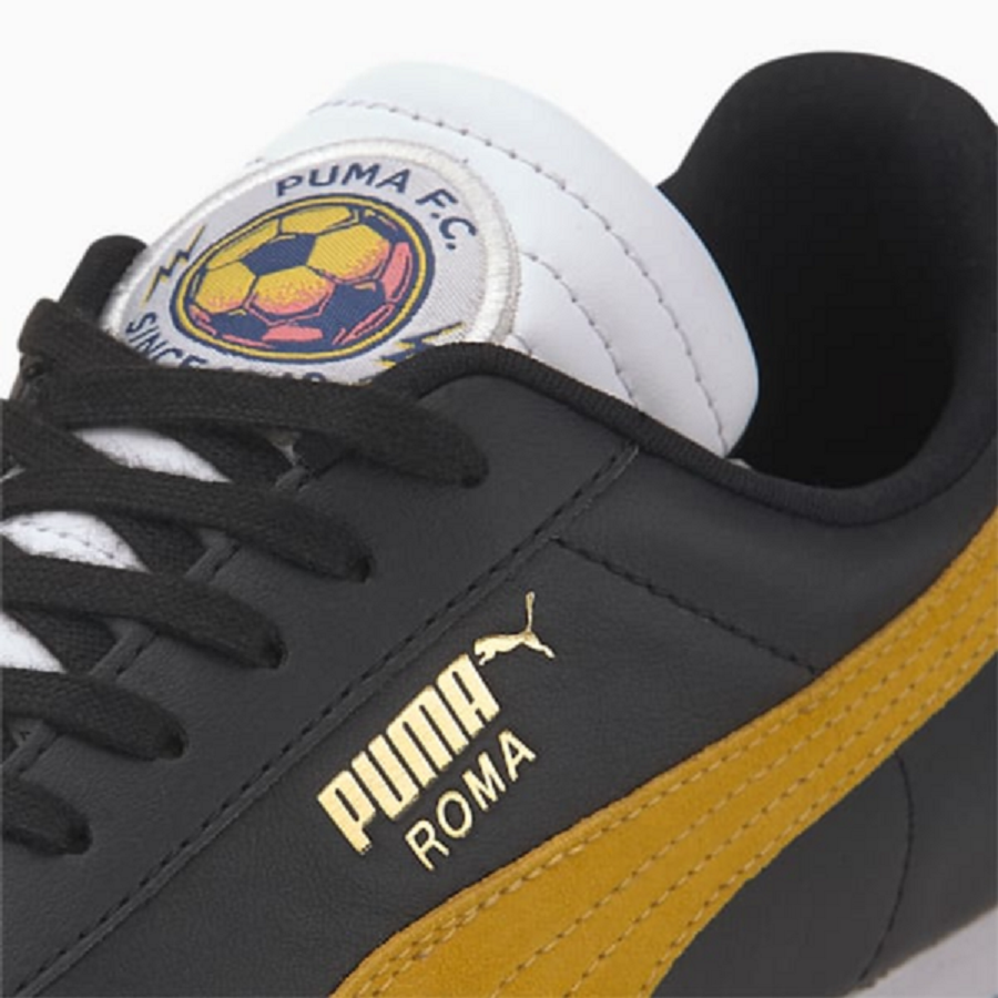 Giày Puma Roma Classic Running ‘Black Yellow’ 371615-01 - Ảnh 4