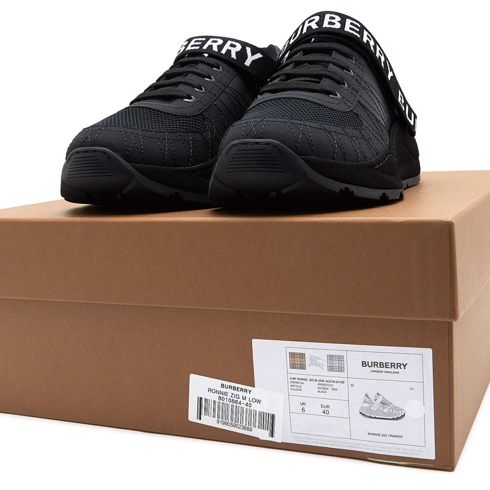 Giày Burberry Ronnie Zig M Low Black 8010864 - Ảnh 3