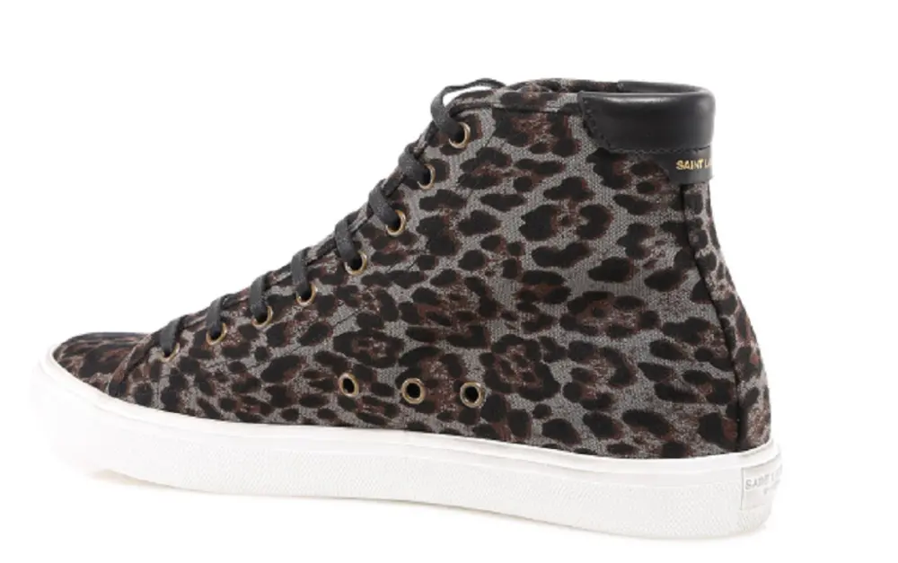 Giày Saint Laurent Leopard Pattern 6060751ZB101740 - Ảnh 3