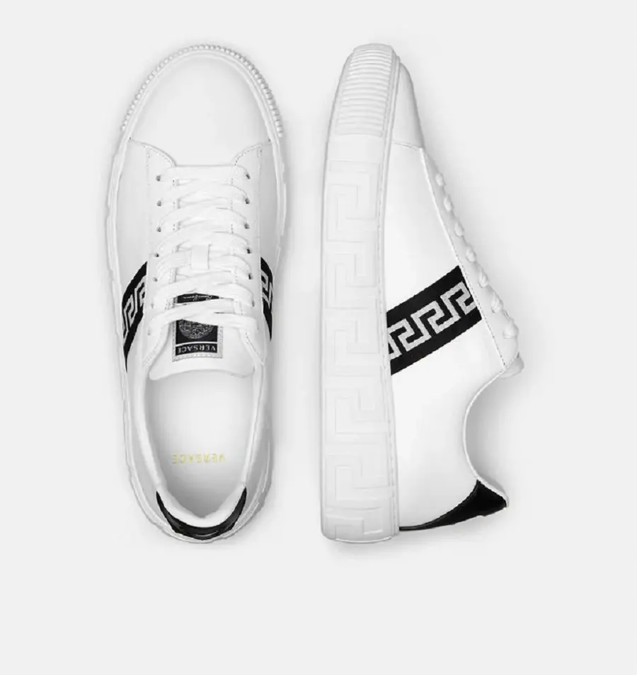 Giày Versace Greca Trainers Black White DSU8404-1A00775-2W020 - Ảnh 3