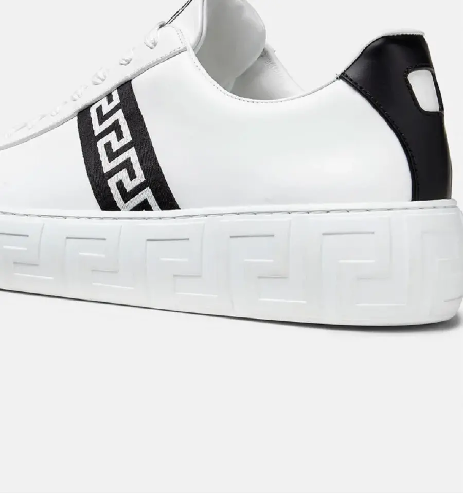 Giày Versace Greca Trainers Black White DSU8404-1A00775-2W020 - Ảnh 4