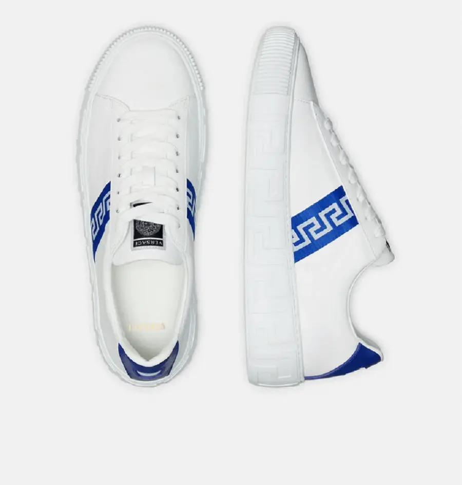 Giày Versace Greca Trainers Blue White DSU8404-1A00775-2W340 - Ảnh 3