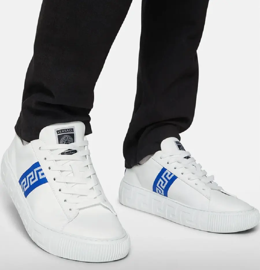 Alternative view of Giày Versace Greca Trainers Blue White DSU8404-1A00775-2W340