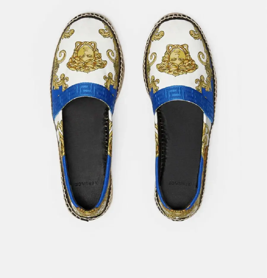 Giày Versace Medusa Renaissance Print Espadrilles Print DSU8255-1A01060-5U150 - Ảnh 3