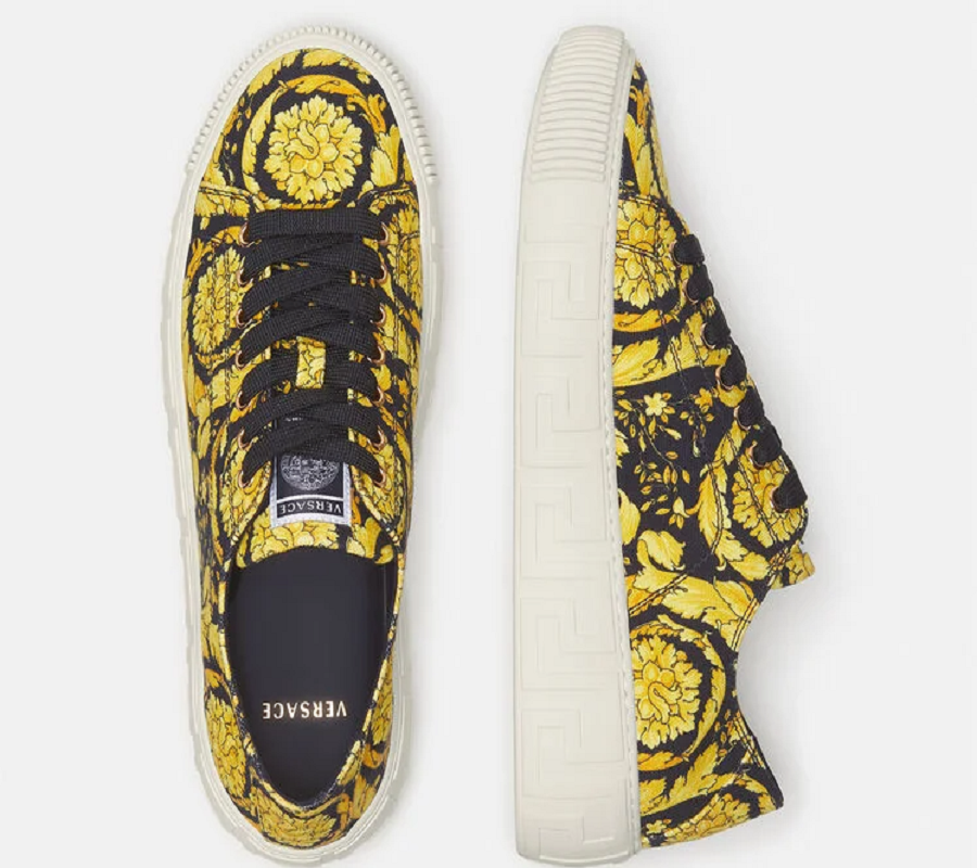 Giày Versace Greca Barocco Print Trainers DST644D-DTE4G-5W08V - Ảnh 3