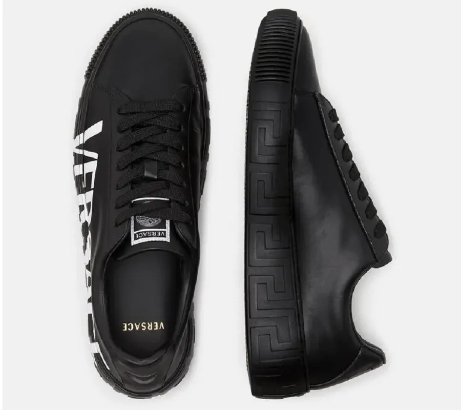 Giày Versace Greca Logo Trainers Black DST644D-DV51G-D4101 - Ảnh 3