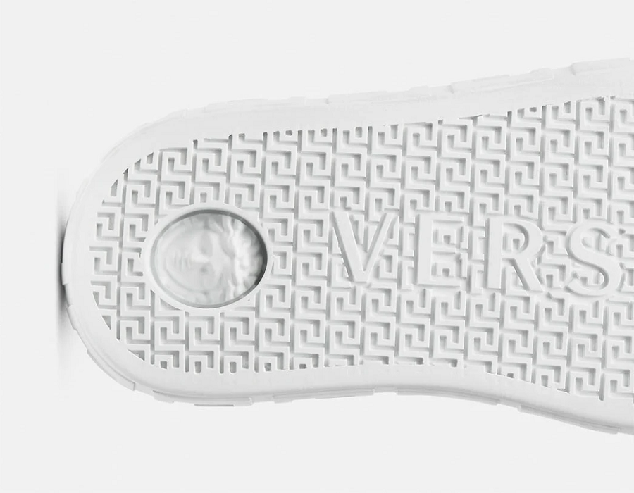 Giày Versace Greca High Topp Trainers White DST643D-DTE3G-D01P - Ảnh 4