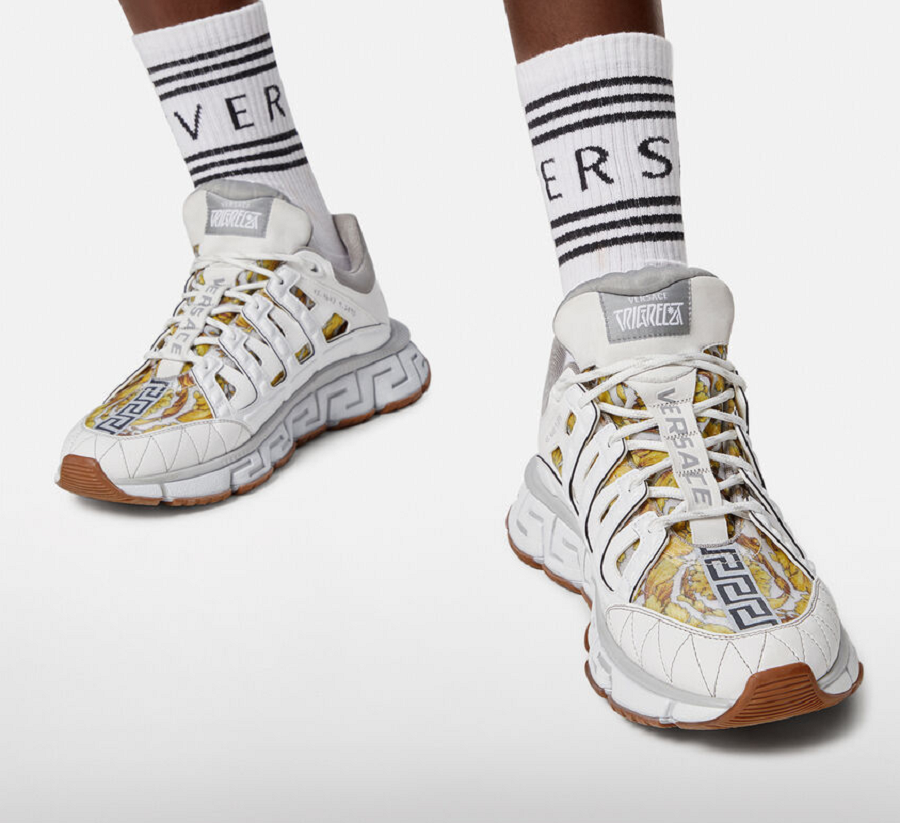 Giày Versace Trigreca 'Barocco Print White' DSU8094 D16TCG D014H - Ảnh 2