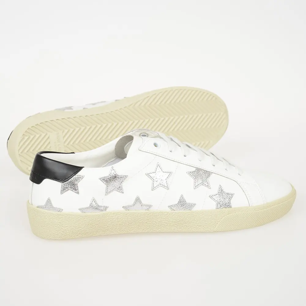 Giày Saint Laurent Wmns Court Classic SL06 'White Metallic' 419197-0MP10-9082 - Ảnh 4