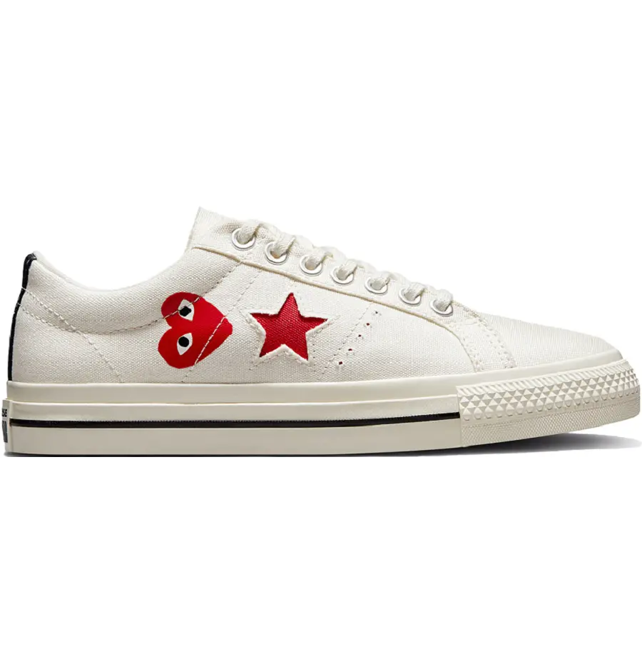 Giày Converse One Star Ox Comme des Garcons PLAY 'White' A01792C