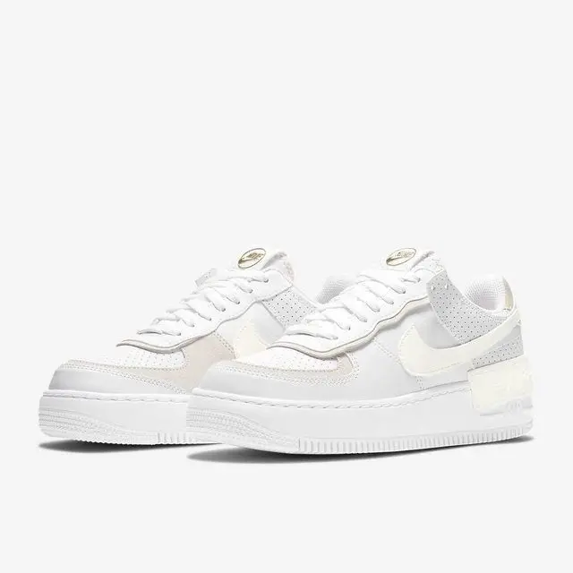 Alternative view of Giày Nike Wmns Air Force 1 Shadow 'White Atomic Pink' CZ8107-100