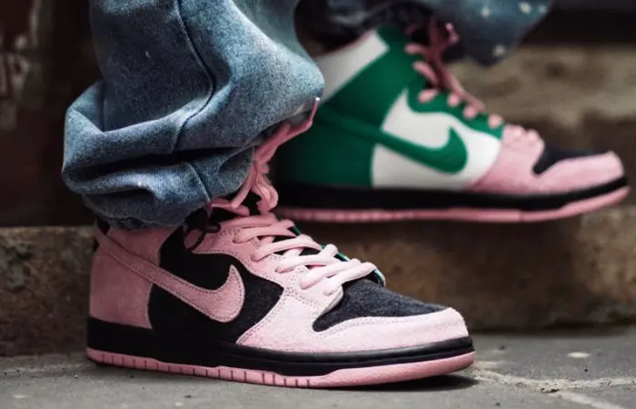 Giày Nike Dunk High Pro Premium SB Invert Celtics CU7349-001 - Ảnh 3