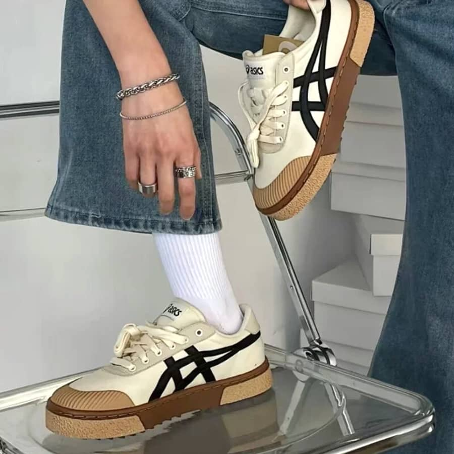 Giày Asics Court Trail 'White Black' 1203A146-021 - Ảnh 2